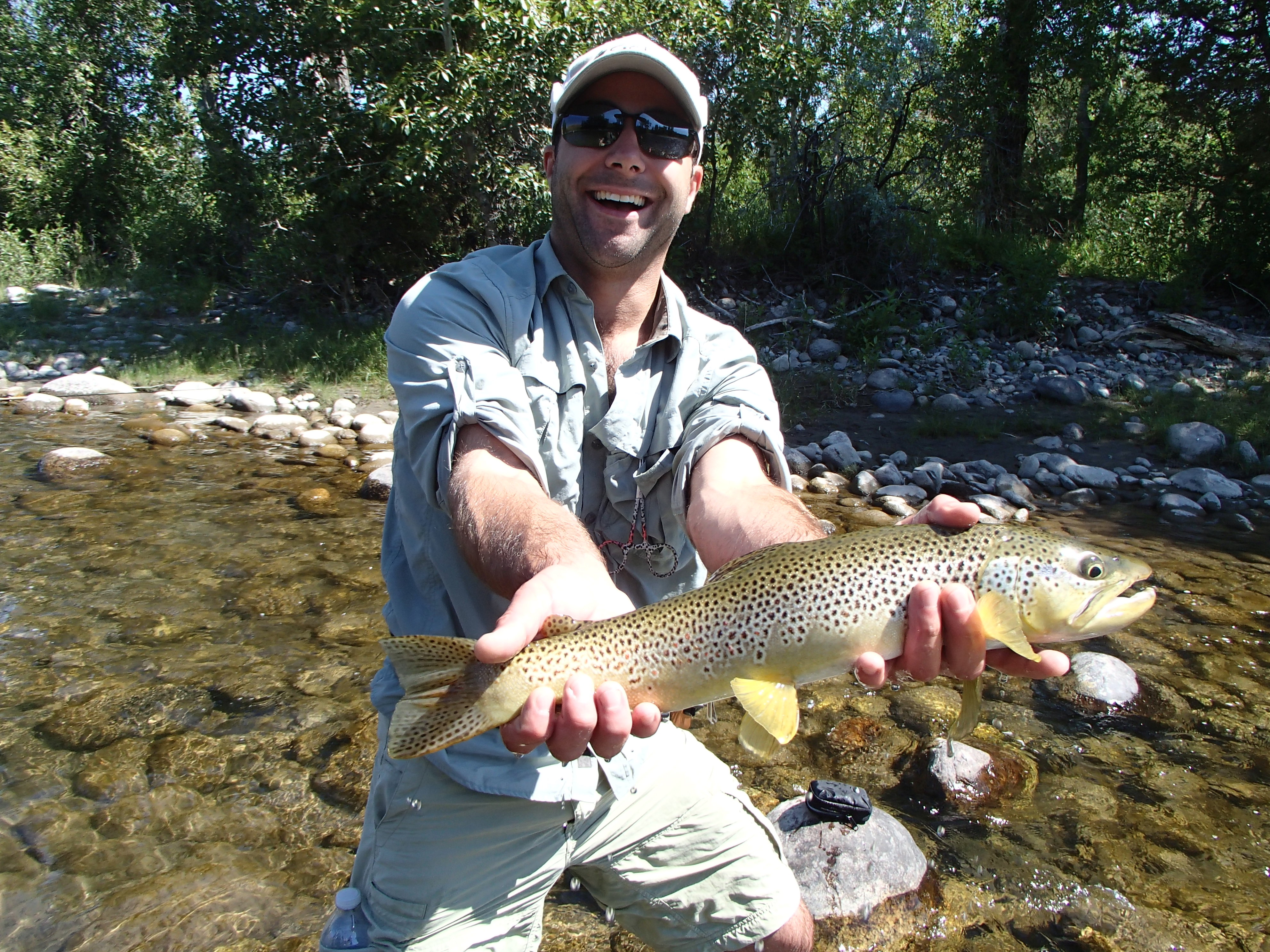Steve Bogosian with a Boulder River brown